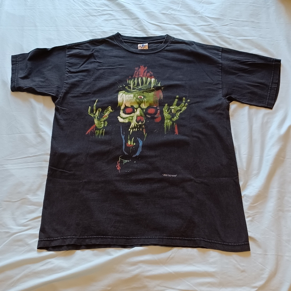 Vintage Y2K 1998 Blue Grape Deicide "I Am No One" Black T-Shirt Adult XL